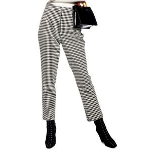 Topshop Houndstooth Trousers Size US 8